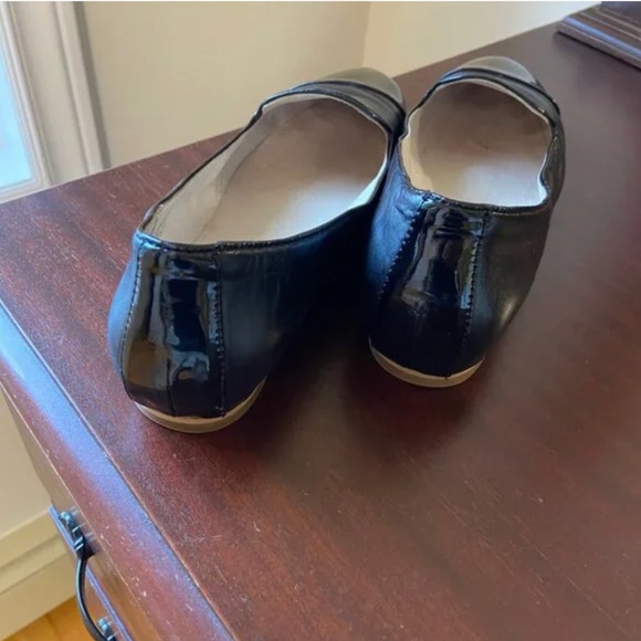 Josef Seibel Black Leather & Patent Leather Flats – Size 39 - Picture 5 of 9